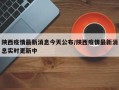 陕西疫情最新消息今天公布/陕西疫情最新消息实时更新中