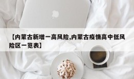 【内蒙古新增一高风险,内蒙古疫情高中低风险区一览表】