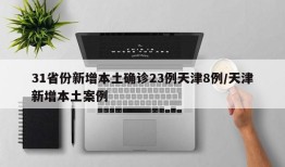 31省份新增本土确诊23例天津8例/天津新增本土案例
