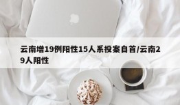 云南增19例阳性15人系投案自首/云南29人阳性