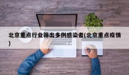 北京重点行业筛出多例感染者(北京重点疫情)