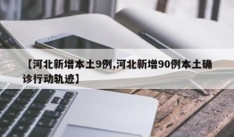【河北新增本土9例,河北新增90例本土确诊行动轨迹】