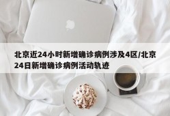 北京近24小时新增确诊病例涉及4区/北京24日新增确诊病例活动轨迹