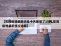 【东莞疫情最新消息今天新增了15例,东莞疫情最新情况通报】