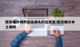 西安确诊病例感染源头仍在调查/西安确诊本土病例