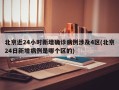 北京近24小时新增确诊病例涉及4区(北京24日新增病例是哪个区的)